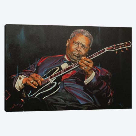 King of the Blues Canvas Print #MFX27} by Mark Fox Canvas Art Print