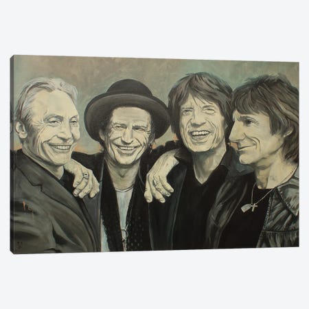 Rolling Stones Canvas Print #MFX33} by Mark Fox Canvas Print