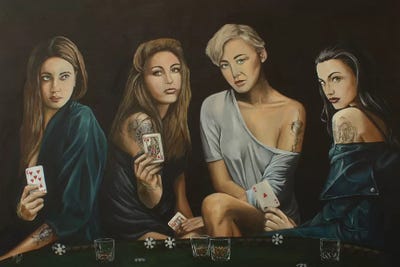 Searching for a King by Mark Fox framed canvas print