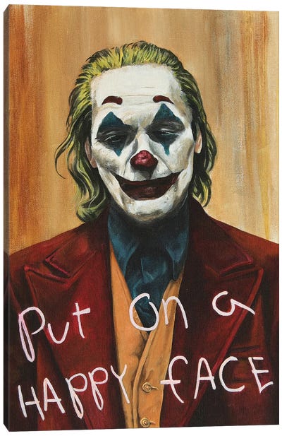 Joker Canvas Art Print - Joaquin Phoenix