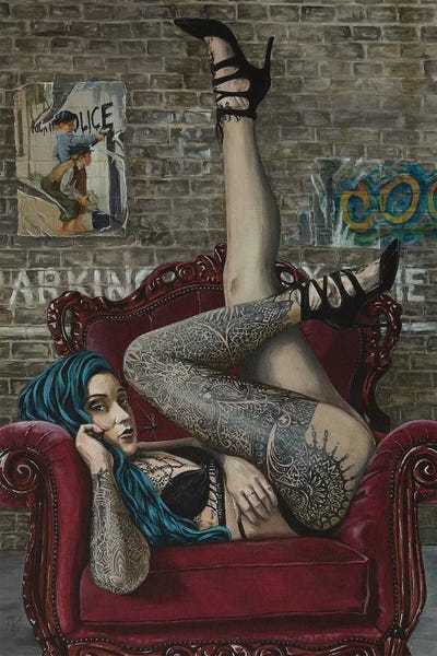 Goth Art: I Really Don't Care Anymore by Mark Fox