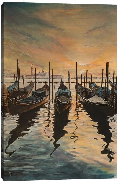 Calm Water Canvas Art Print - Venice Art