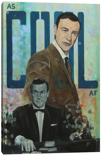 As Cool As. Connery Canvas Art Print - James Bond