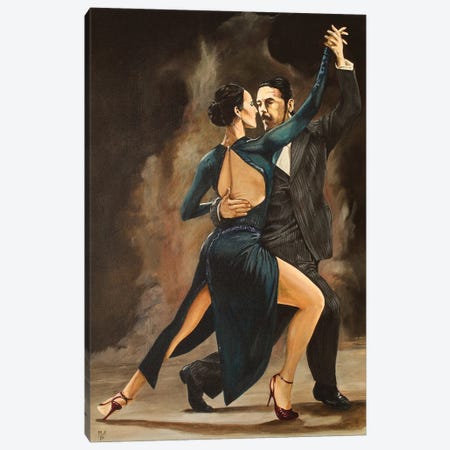 Tango in Red Shoes Canvas Print #MFX59} by Mark Fox Canvas Art Print