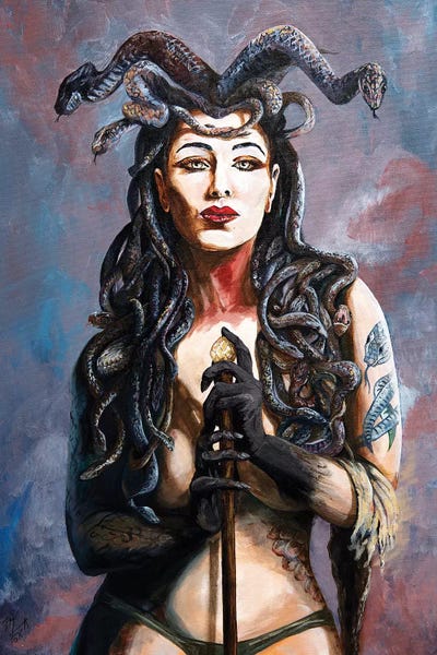 Goth Art: Contemplation Of The Gorgon by Mark Fox