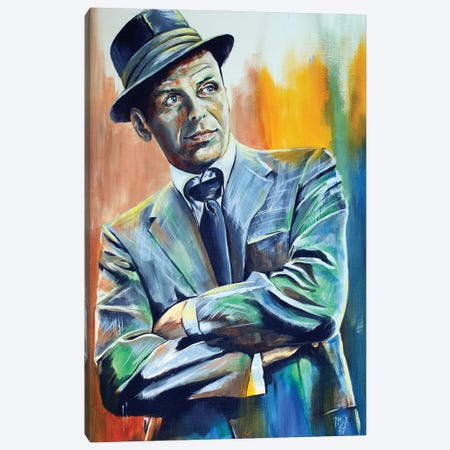 Francis Albert Sinatra Canvas Print #MFX61} by Mark Fox Canvas Wall Art