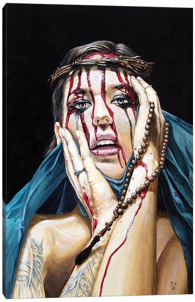 Losing My Religion I - Denial Canvas Art Print - Mark Fox