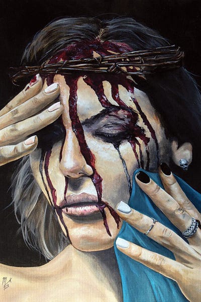 Losing My Religion II - Resent by Mark Fox framed canvas print