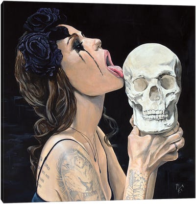 Losing My Religion III - Covenant Canvas Art Print - Skull Art