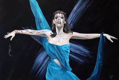 Losing My Religion V - Acceptance by Mark Fox framed canvas print