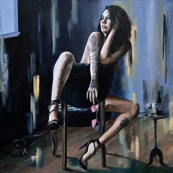 Goth Art: Don't Be Late by Mark Fox