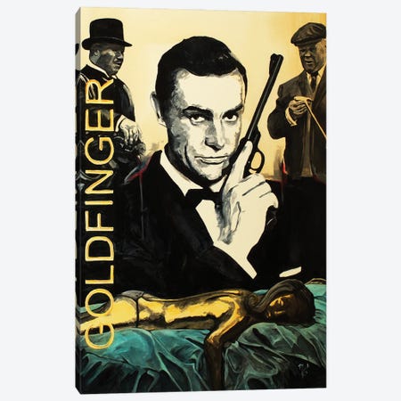 Goldfinger Canvas Print #MFX72} by Mark Fox Canvas Art Print