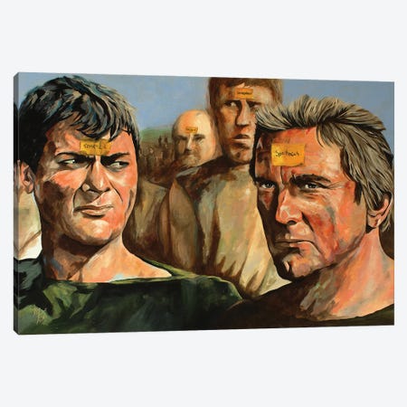 I'm Spartacus Canvas Print #MFX80} by Mark Fox Canvas Artwork