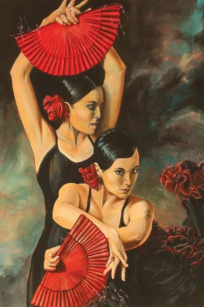 The Fire Of The Two by Mark Fox framed canvas print