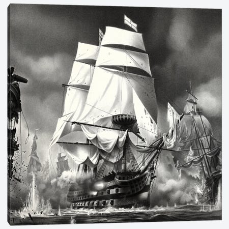 HMS Victory Canvas Print #MGC28} by Miro Gradinscak Canvas Art
