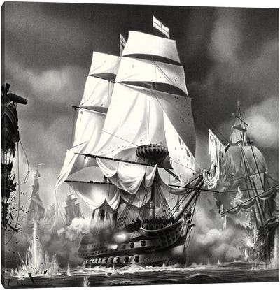 HMS Victory Canvas Art Print - Miro Gradinscak