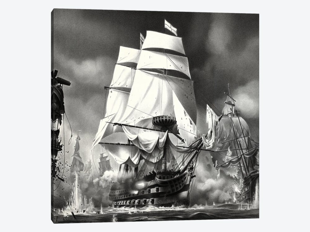 HMS Victory by Miro Gradinscak 1-piece Canvas Print