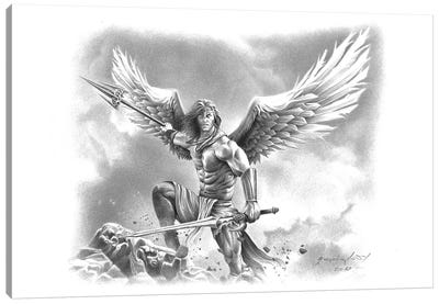 Angel Warrior Canvas Art Print - Miro Gradinscak