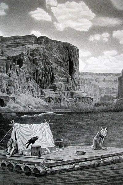 In The Grand Canyon by Miro Gradinscak canvas print