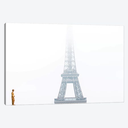 Eiffel In The Misty Morning Canvas Print #MGD1} by Magdalena Martin Canvas Print