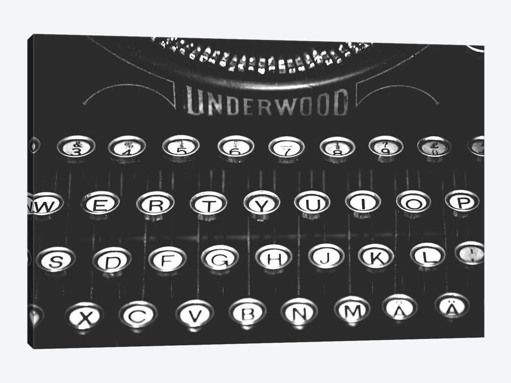 Underwood Typewriter by Magdalena Martin 1-piece Canvas Artwork