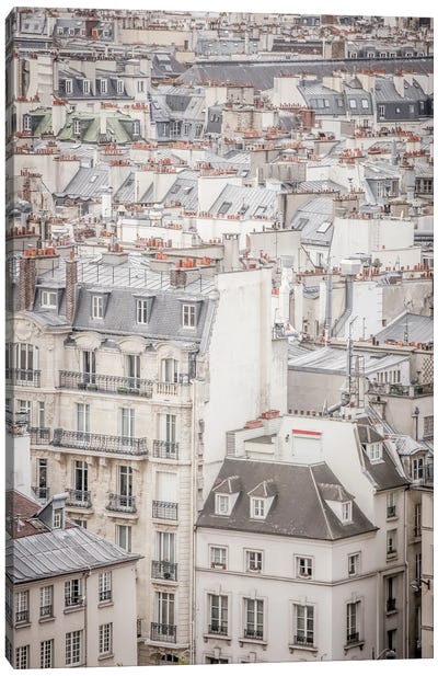 Rooftops In Paris Canvas Art Print - Magdalena Martin