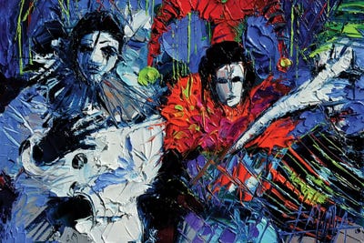 Beyond The Masks by Mona Edulesco framed wall art