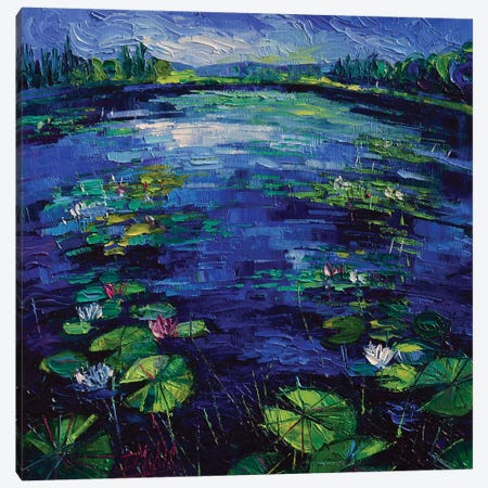 Water Lilies Magic Canvas Print #MGE104} by Mona Edulesco Canvas Print