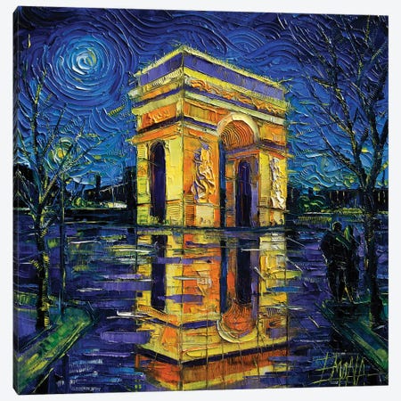 Arc de Triomphe, Paris Canvas Print #MGE107} by Mona Edulesco Canvas Print