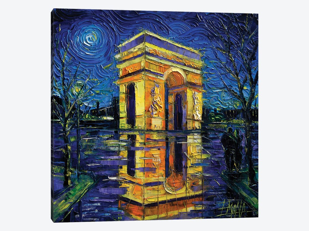 Arc de Triomphe, Paris by Mona Edulesco 1-piece Canvas Art Print