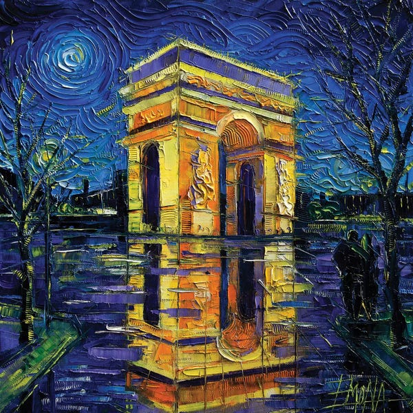 Arches: Arc de Triomphe, Paris by Mona Edulesco