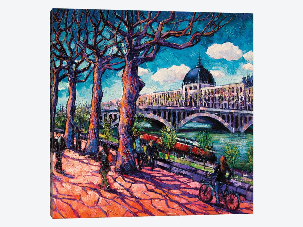 Promenade Along The Rhône by Mona Edulesco 1-piece Art Print