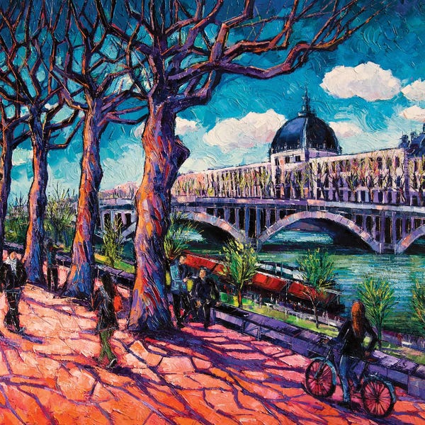Mona Edulesco: Promenade Along The Rhône by Mona Edulesco