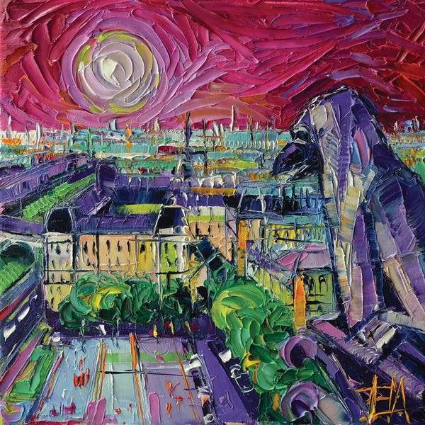 Notre Dame Cathedral: Notre Dame de Paris Gargoyle by Mona Edulesco