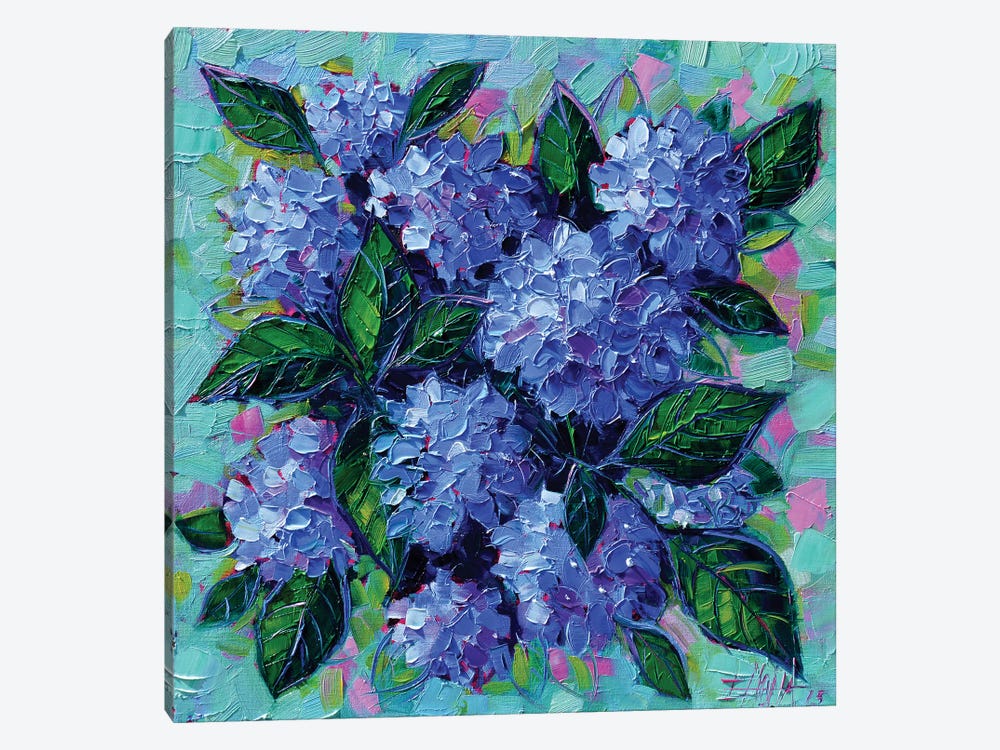 Blue Hydrangeas by Mona Edulesco 1-piece Art Print