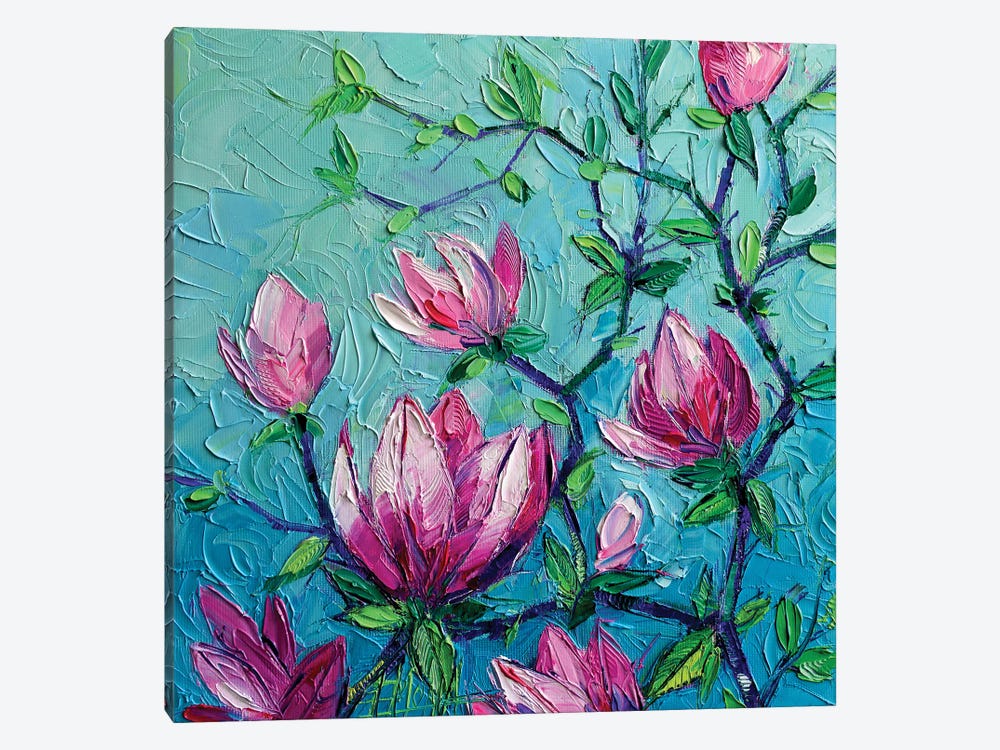 Magnolias by Mona Edulesco 1-piece Canvas Artwork