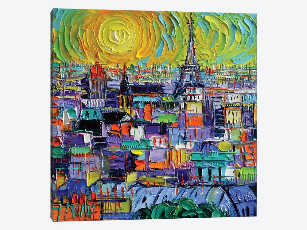 Paris View From Notre Dame Towers by Mona Edulesco 1-piece Canvas Art