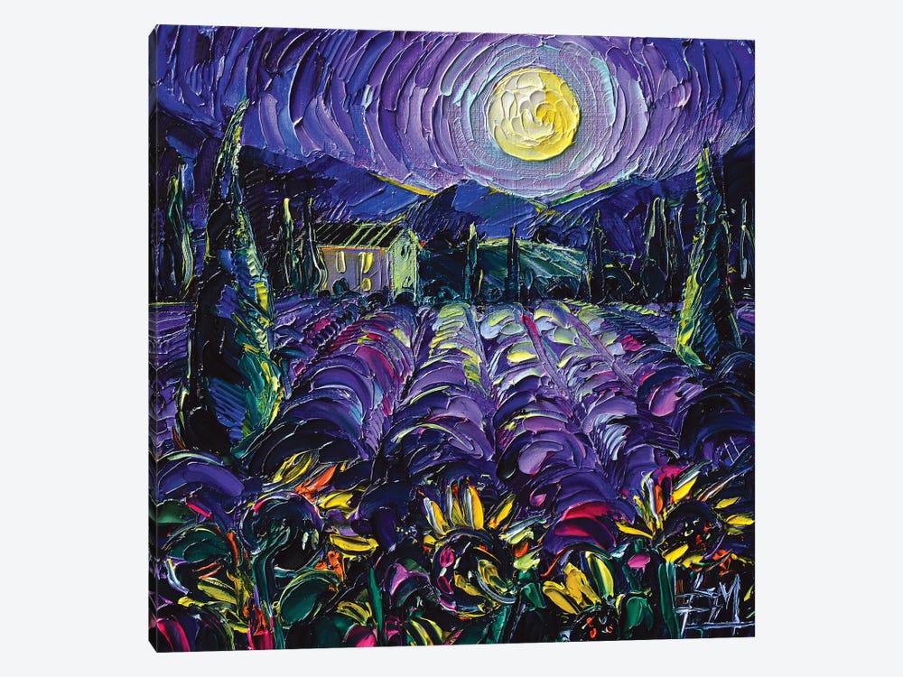Provence Lavender Night by Mona Edulesco 1-piece Art Print