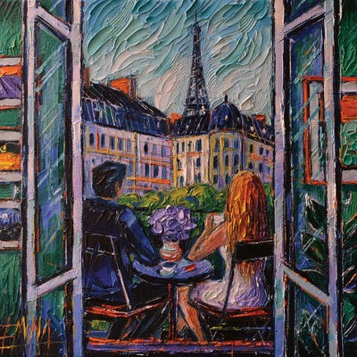 Paris Balcony by Mona Edulesco framed wall art