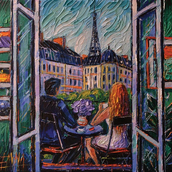 Mona Edulesco: Paris Balcony by Mona Edulesco