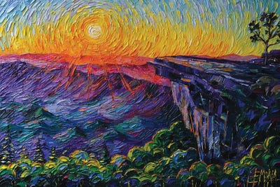 Mcafee Knob Appalachian Trail by Mona Edulesco canvas print