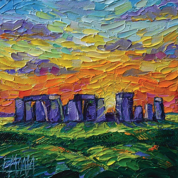Ancient Ruins: Stonehenge by Mona Edulesco