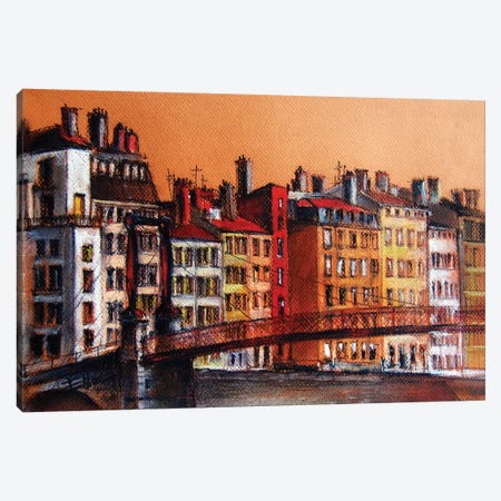 Colors Of Lyon I Canvas Print #MGE17} by Mona Edulesco Canvas Art