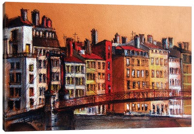 Colors Of Lyon I Canvas Art Print - Mona Edulesco