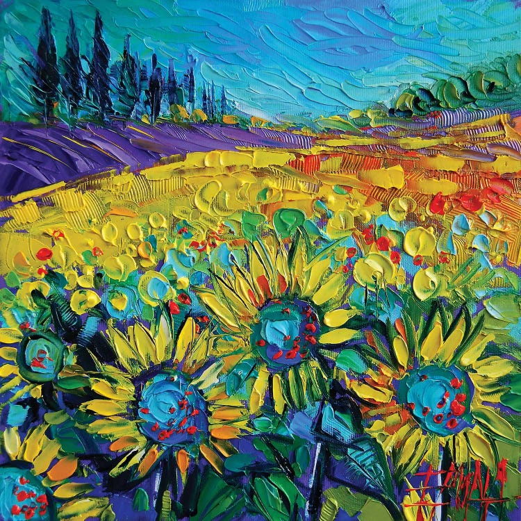 Happy Tournesols by Mona Edulesco wall art