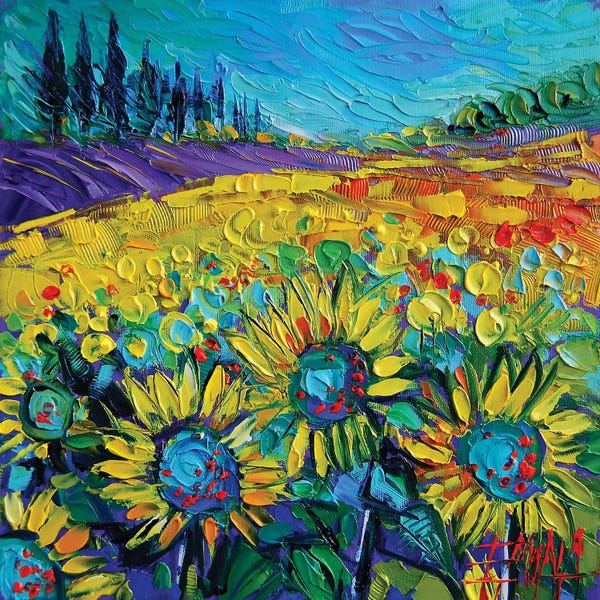 Intense Impressionism: Happy Tournesols by Mona Edulesco