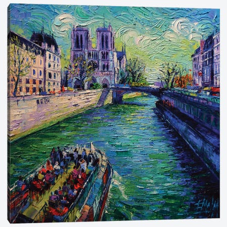 I Love Paris In The Springtime Canvas Print #MGE29} by Mona Edulesco Canvas Art