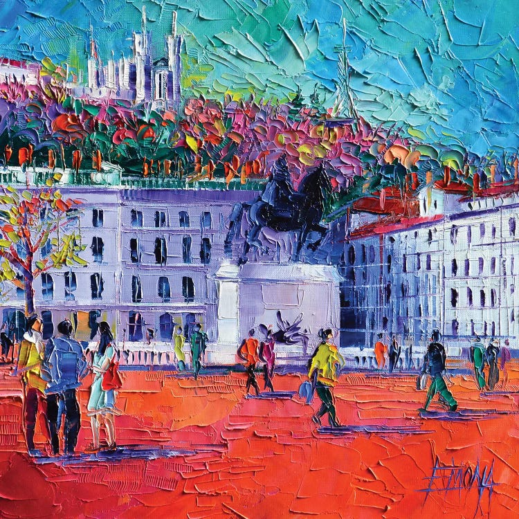 La Place Bellecour à Lyon