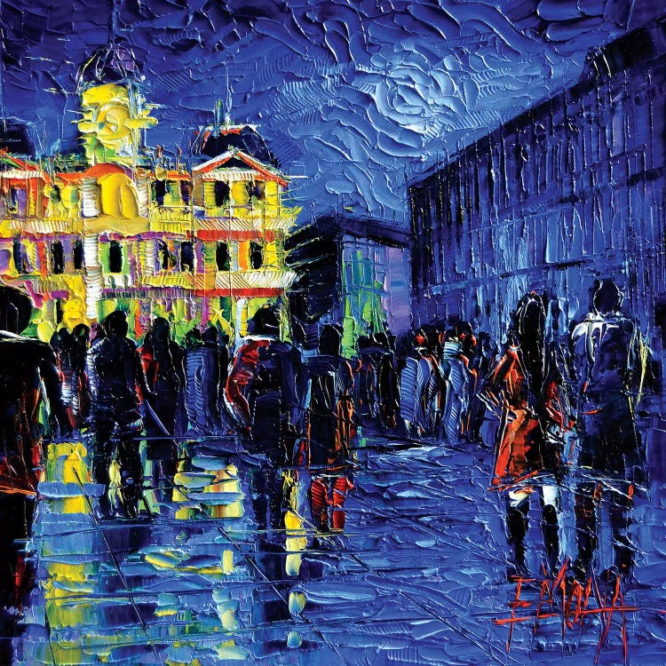 Lyon Light Festival Of Lights by Mona Edulesco wall art