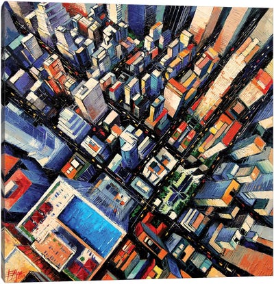 New York Sky View Canvas Art Print - Mona Edulesco